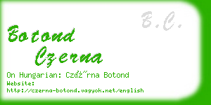 botond czerna business card